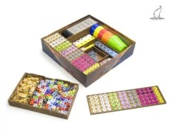 Gaming Trunk - Galactic Roll Organizer For Roll For The Galaxy (Walnut)