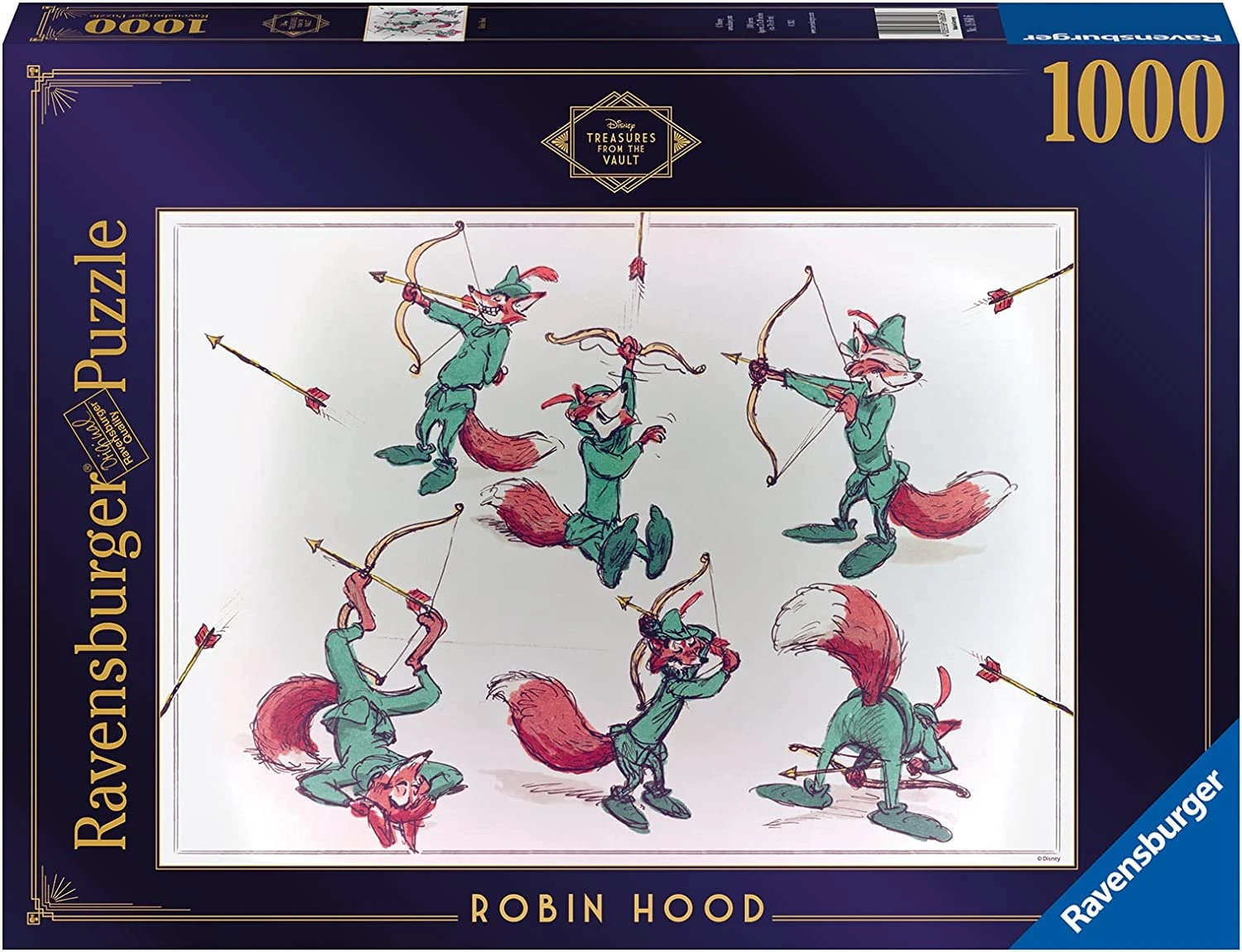 Puzzle - Ravensburger - Disney Treasures From The Vault: Robin Hood (1000 Pieces) 1 Puzzle - Ravensburger - Disney Treasures From The Vault: Robin Hood (1000 Pieces)