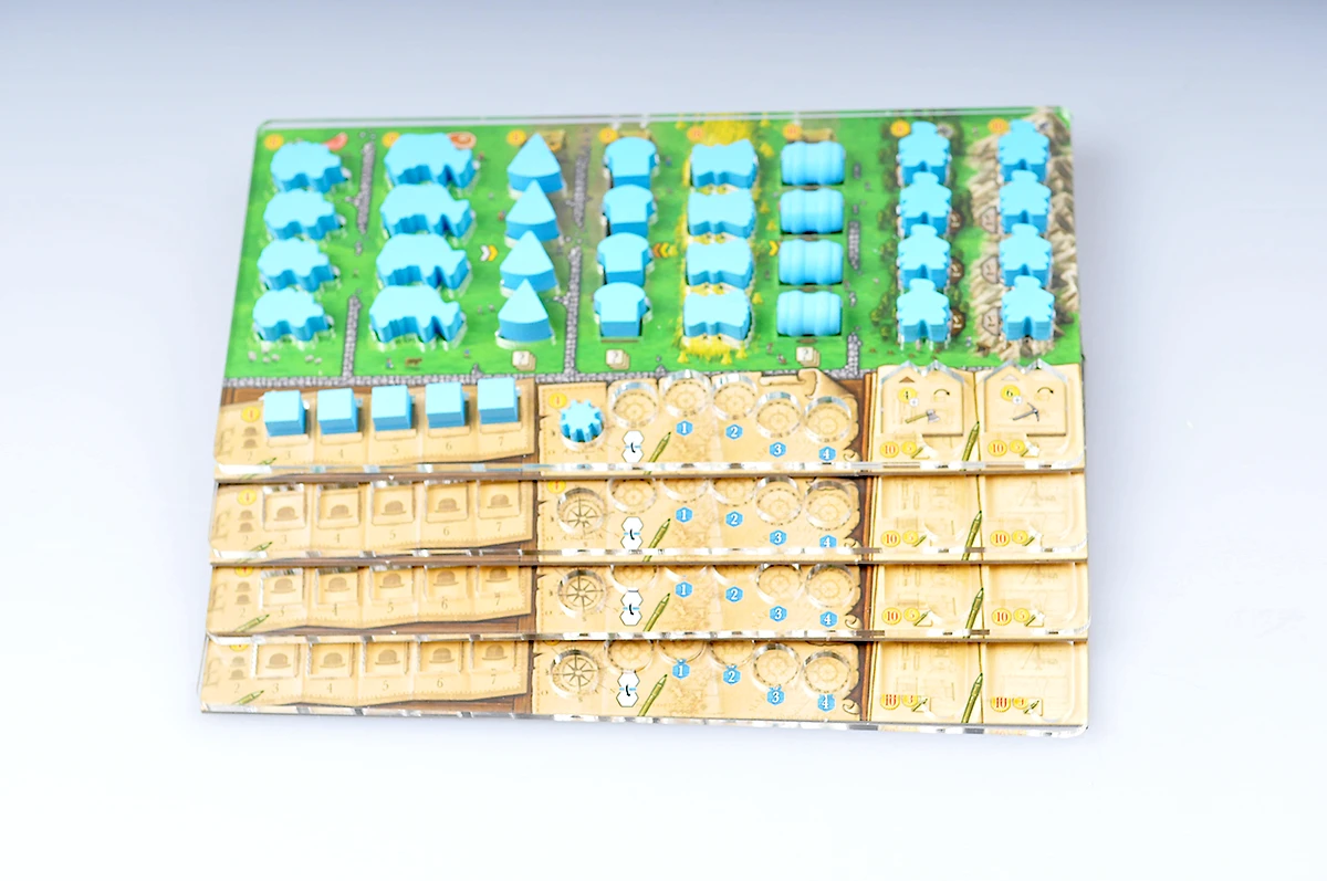 Meeple Realty - Caledonia Settlement (Compatible With Clans Of Caledonia) (Includes Plexiglass Overlay) (For First Edition Of The Game) 3 Meeple Realty - Caledonia Settlement (Compatible With Clans Of Caledonia) (Includes Plexiglass Overlay) (For First Edition Of The Game) - Image 3