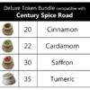 Top Shelf Gamer - Deluxe Token Bundle Compatible With Century Spice Road™ (set Of 107)