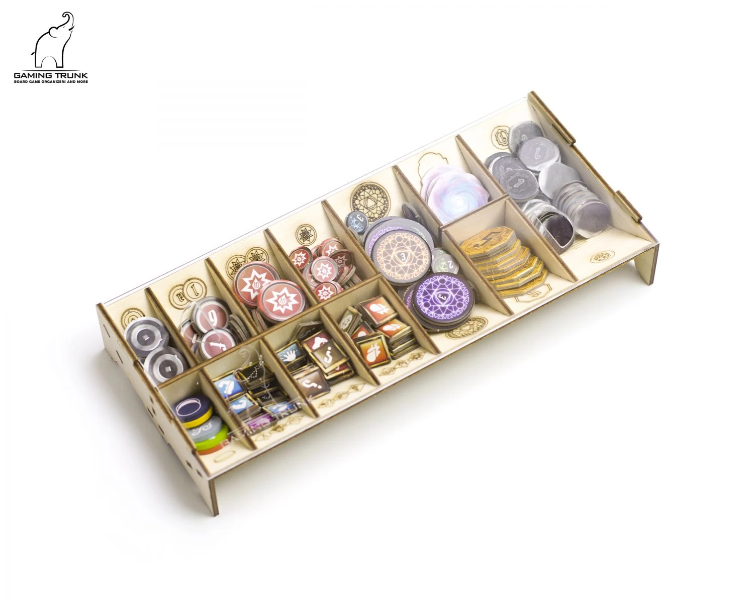 Gaming Trunk - Gloom Tavern Organizer For Gloomhaven With Forgotten Circles (Natural Unstained) 5 Gaming Trunk - Gloom Tavern Organizer For Gloomhaven With Forgotten Circles (Natural Unstained) - Image 5