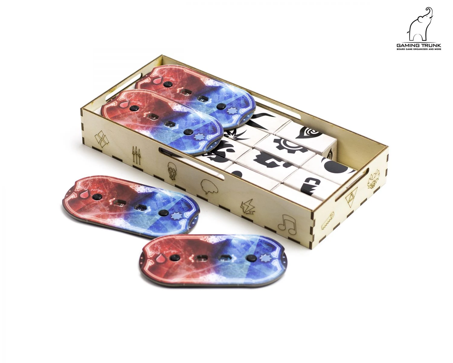 Gaming Trunk - Gloom Tavern Organizer For Gloomhaven With Forgotten Circles (Natural Unstained) 11 Gaming Trunk - Gloom Tavern Organizer For Gloomhaven With Forgotten Circles (Natural Unstained) - Image 11