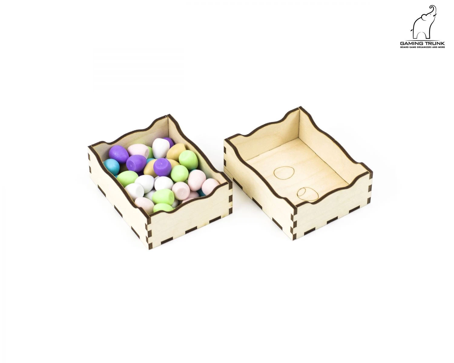 Gaming Trunk - Wings Organizer Compatible With Wingspan (Natural Unstained) 5 Gaming Trunk - Wings Organizer Compatible With Wingspan (Natural Unstained) - Image 5