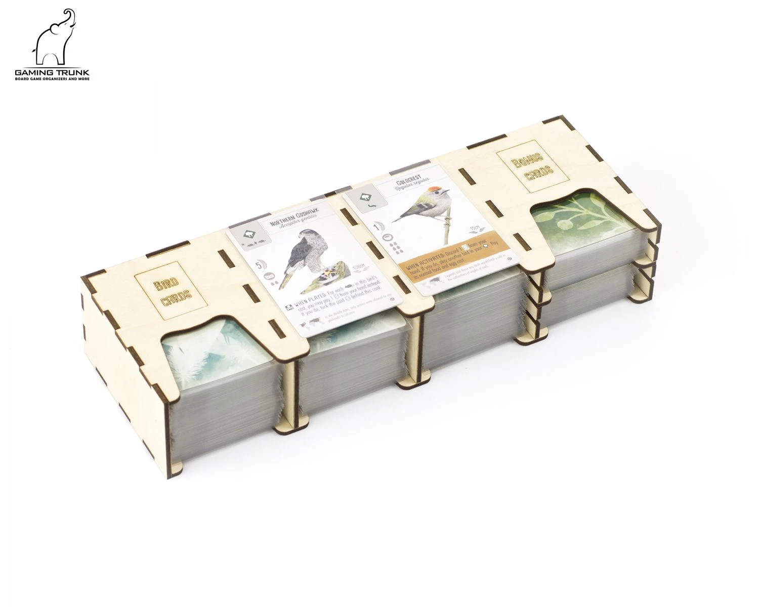 Gaming Trunk - Wings Organizer Compatible With Wingspan (Natural Unstained) 10 Gaming Trunk - Wings Organizer Compatible With Wingspan (Natural Unstained) - Image 10