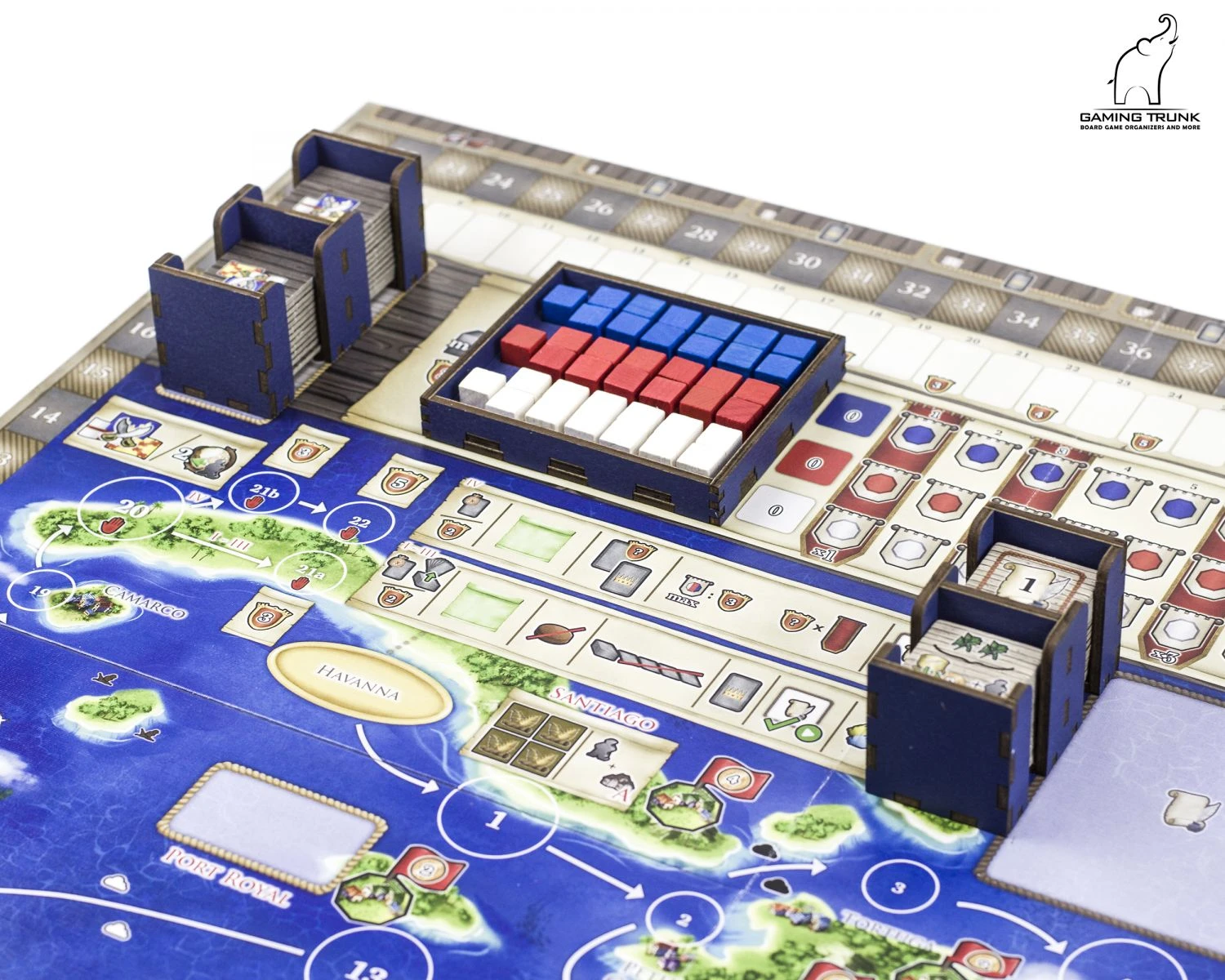 Gaming Trunk - Caribbean Organizer For Maracaibo (Natural Unstained) 5 Gaming Trunk - Caribbean Organizer For Maracaibo (Natural Unstained) - Image 5