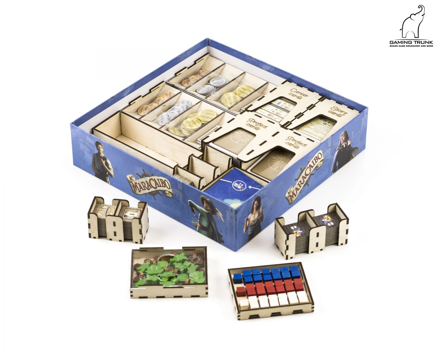 Gaming Trunk - Caribbean Organizer For Maracaibo (Natural Unstained) 3 Gaming Trunk - Caribbean Organizer For Maracaibo (Natural Unstained) - Image 3