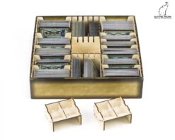 Gaming Trunk - Powerful Organizer For Dominion (Walnut. For Unsleeved Cards)