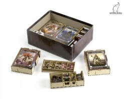 Gaming Trunk - Lion Jaws Organizer Compatible With Gloomhaven: Jaws Of The Lion (Natural Unstained)