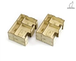 Gaming Trunk - Lion Jaws Organizer Compatible With Gloomhaven: Jaws Of The Lion (Natural Unstained) -Board Game Store DSC 3141copy 1500x1200 1