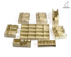 Gaming Trunk - Lion Jaws Organizer Compatible With Gloomhaven: Jaws Of The Lion (Natural Unstained) -Board Game Store DSC 3164copy 1500x1200 1