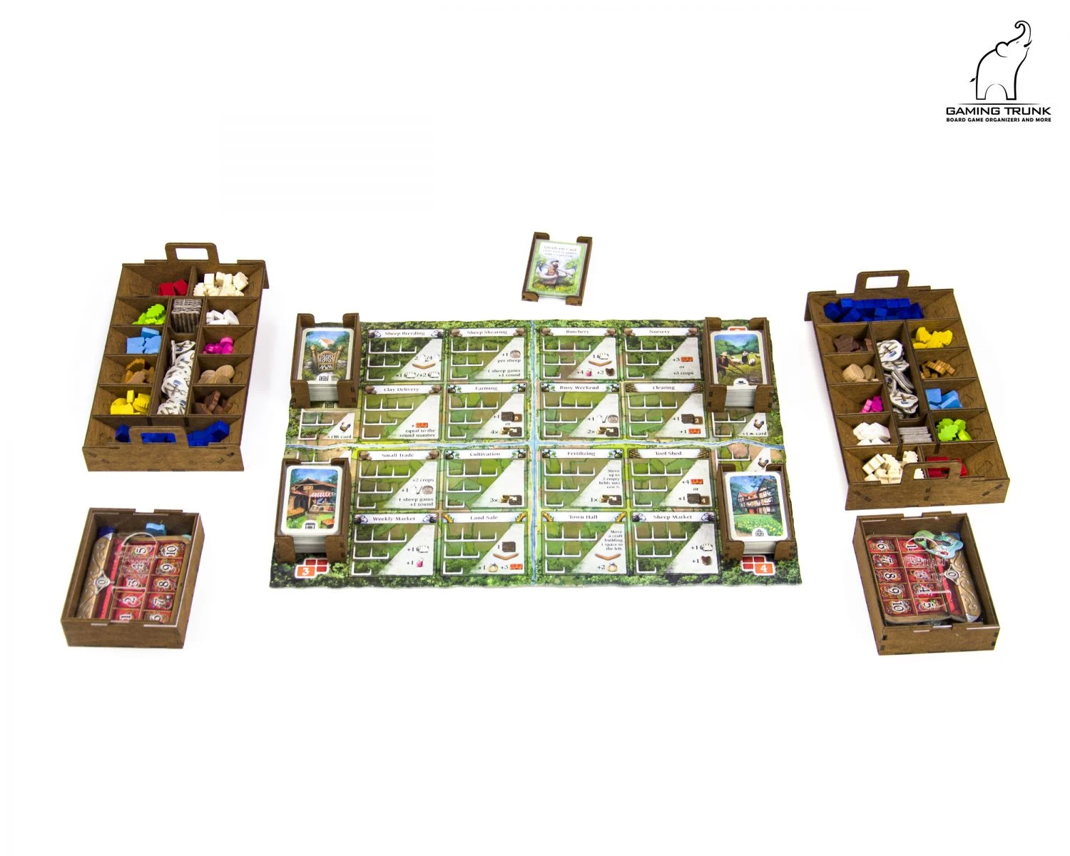 Gaming Trunk - Holledau Organizer For Hallertau (Natural Unstained) 4 Gaming Trunk - Holledau Organizer For Hallertau (Natural Unstained) - Image 4