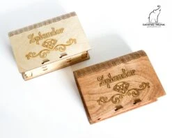 Gaming Trunk - Splendid Box For Sleeved Cards, For Splendor Plus Nobles Promo Tiles Case (Walnut) -Board Game Store DSC 7331 1500x1200 1