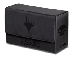 Ultra Pro - Dual Flip Box Black Mana For Magic (Matte Finish)