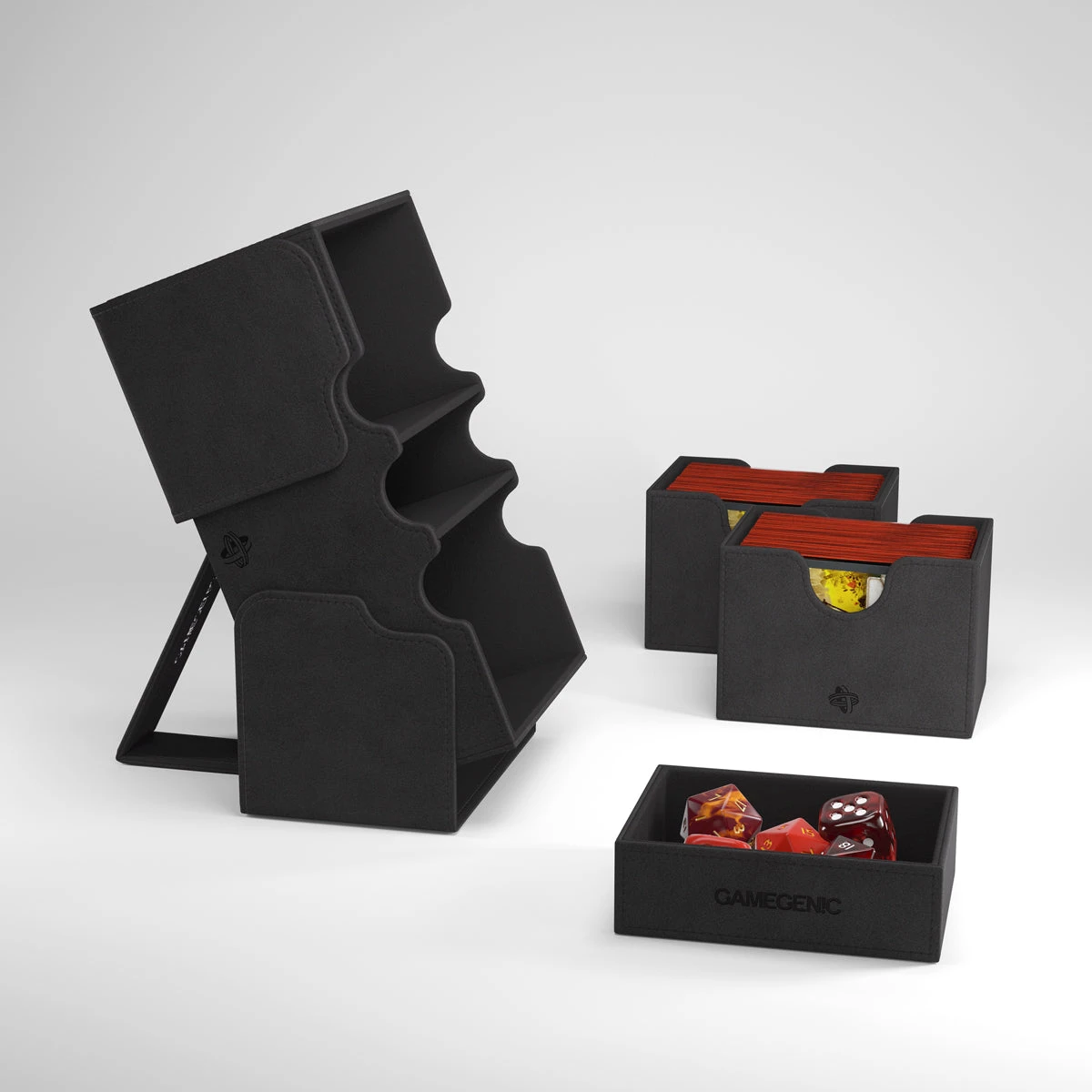 Gamegenic: Stronghold XL Convertible Deck Box Exclusive Edition - Black (200ct) 4 Gamegenic: Stronghold XL Convertible Deck Box Exclusive Edition - Black (200ct) - Image 4