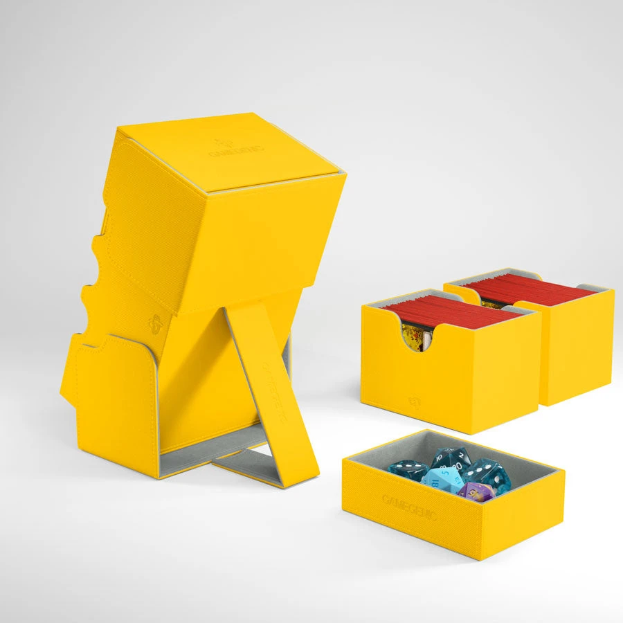 Gamegenic: Stronghold Convertible Deck Box - Yellow (200ct) 4 Gamegenic: Stronghold Convertible Deck Box - Yellow (200ct) - Image 4