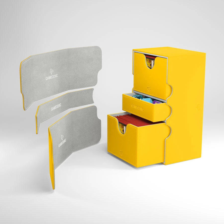 Gamegenic: Stronghold Convertible Deck Box - Yellow (200ct) 1 Gamegenic: Stronghold Convertible Deck Box - Yellow (200ct)