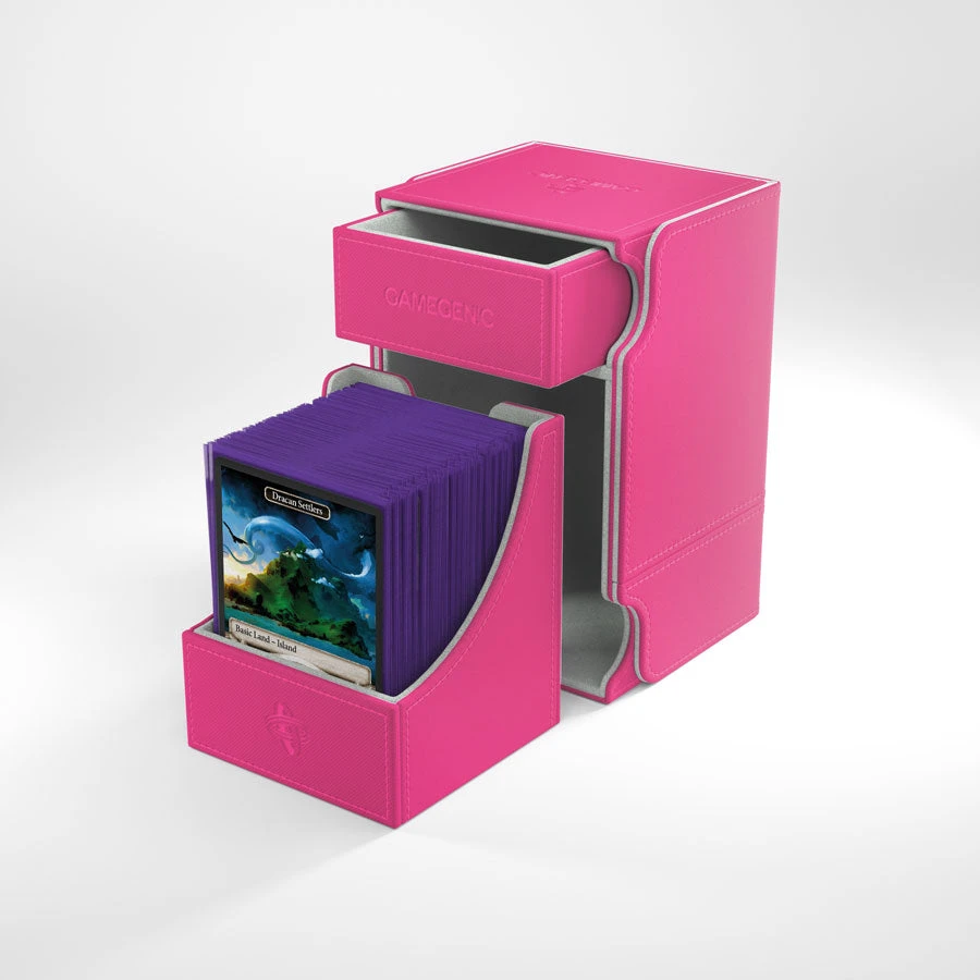 Gamegenic: Watchtower Convertible Deck Box - Pink (100ct) 1 Gamegenic: Watchtower Convertible Deck Box - Pink (100ct)