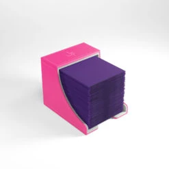 Gamegenic: Watchtower Convertible Deck Box - Pink (100ct) 12 Gamegenic: Watchtower Convertible Deck Box - Pink (100ct) -Board Game Store GG Watchtower Pink Sleeves 0004