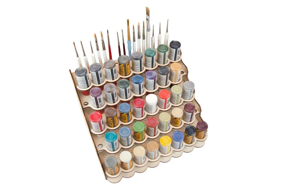 Broken Token - Modular Paint Rack - Straight - 26mm Dropper Style Bottles 1 Broken Token - Modular Paint Rack - Straight - 26mm Dropper Style Bottles
