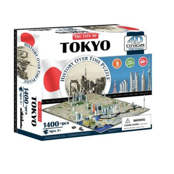 Puzzle - 4D Cityscape - History Over Time Puzzle: Tokyo (1400+ Pieces) 1 Puzzle - 4D Cityscape - History Over Time Puzzle: Tokyo (1400+ Pieces)