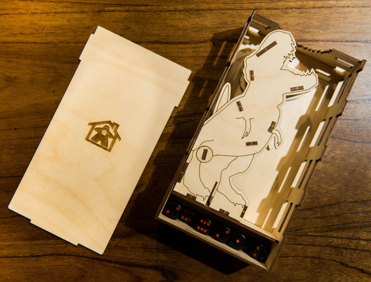 Meeple Realty - T-Rex Dice Tower 3 Meeple Realty - T-Rex Dice Tower - Image 3