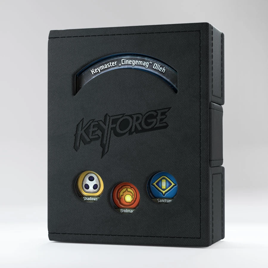 Gamegenic: Keyforge Deck Book - Black 1 Gamegenic: Keyforge Deck Book - Black