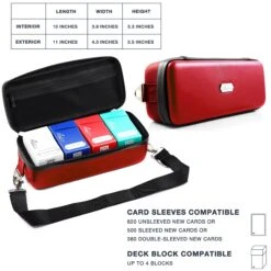 Quiver Time - Bolt Card Case (Red) -Board Game Store e1 9d4ae84d 67b0 4bf8 8021 55ea7a66ae0f