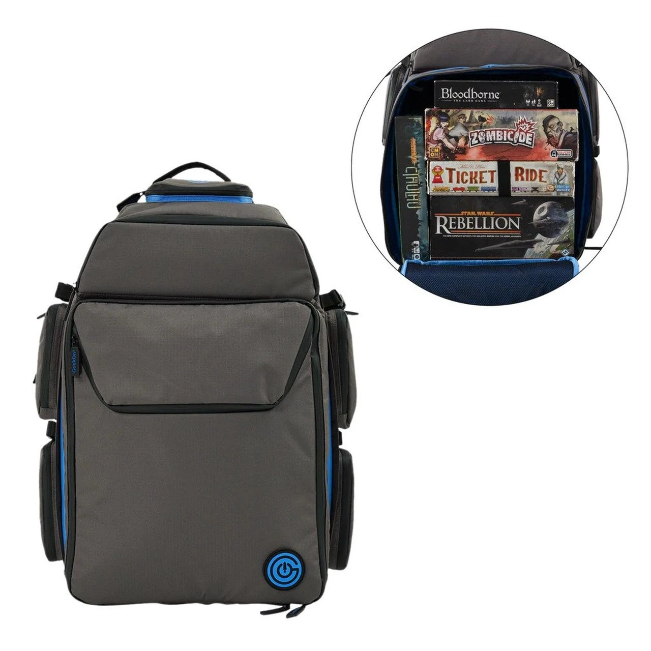 GeekOn! - The Ultimate Boardgame Backpack (Gray) 2 GeekOn! - The Ultimate Boardgame Backpack (Gray) - Image 2