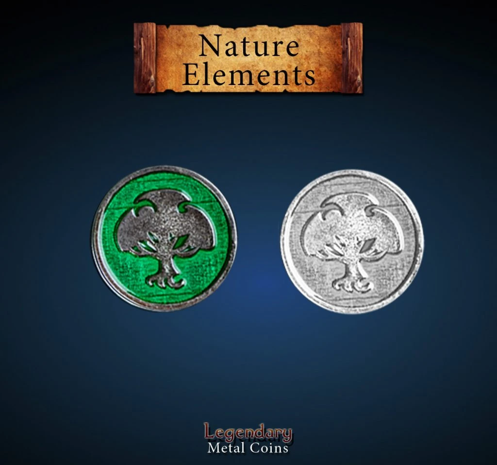 Legendary Metal Coins: Season 5 - Nature Element Set (12 Pcs) 1 Legendary Metal Coins: Season 5 - Nature Element Set (12 Pcs)