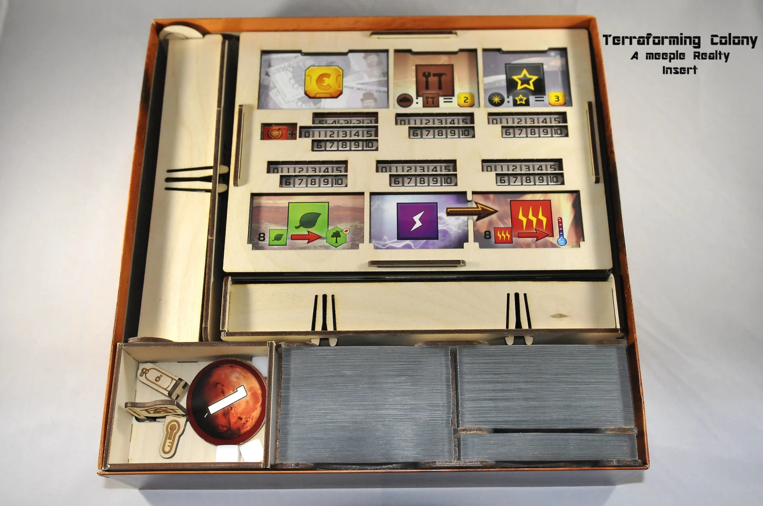 Meeple Realty - Terraforming Colony Insert (Compatible With TERRAFORMING MARS™ Second Edition) 3 Meeple Realty - Terraforming Colony Insert (Compatible With TERRAFORMING MARS™ Second Edition) - Image 3