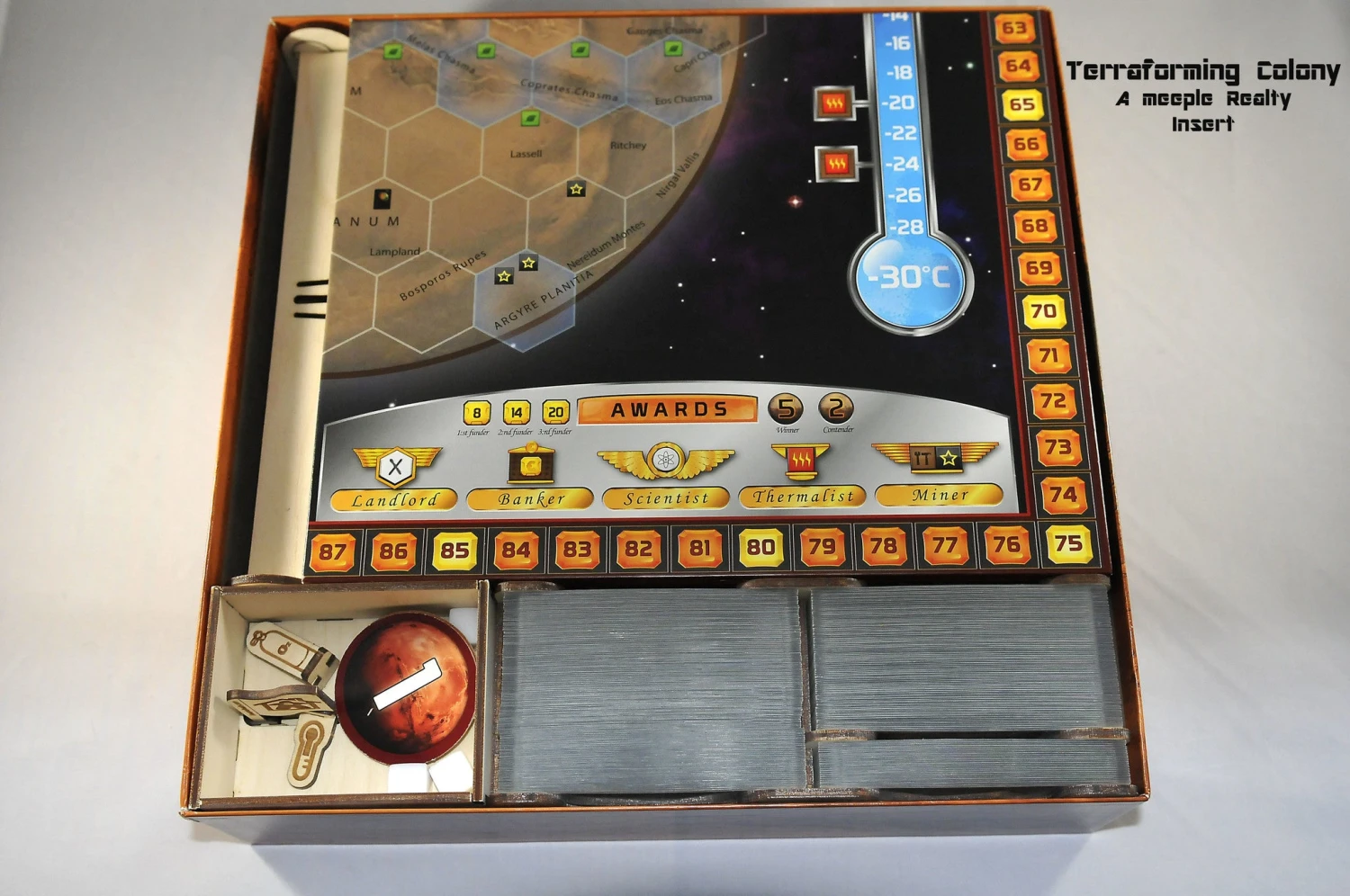 Meeple Realty - Terraforming Colony Insert (Compatible With TERRAFORMING MARS™ Second Edition) 2 Meeple Realty - Terraforming Colony Insert (Compatible With TERRAFORMING MARS™ Second Edition) - Image 2