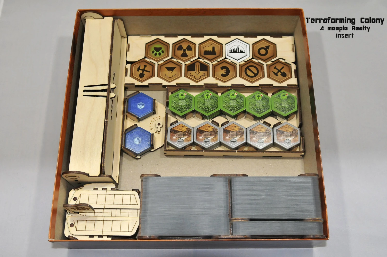 Meeple Realty - Terraforming Colony Insert (Compatible With TERRAFORMING MARS™ Second Edition) 4 Meeple Realty - Terraforming Colony Insert (Compatible With TERRAFORMING MARS™ Second Edition) - Image 4
