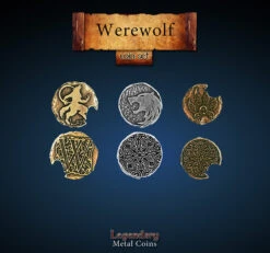 Legendary Metal Coins: Season 5 - Werewolf Coin Set (24 Pcs)