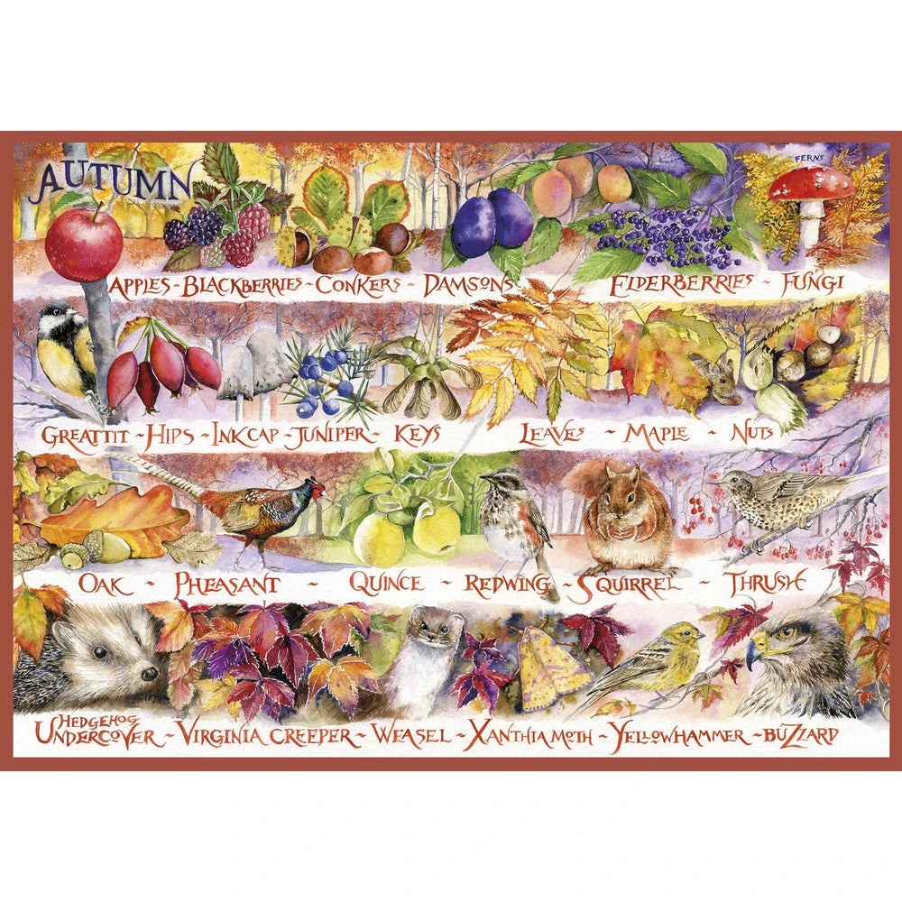 Puzzle - Gibsons - Woodland Seasons (4 Puzzles) (500 Pieces) 4 Puzzle - Gibsons - Woodland Seasons (4 Puzzles) (500 Pieces) - Image 4