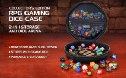 Enhance - Dice Tray & Case Collector's Edition (Black) 20 Enhance - Dice Tray & Case Collector's Edition (Black) -Board Game Store yliz5syd